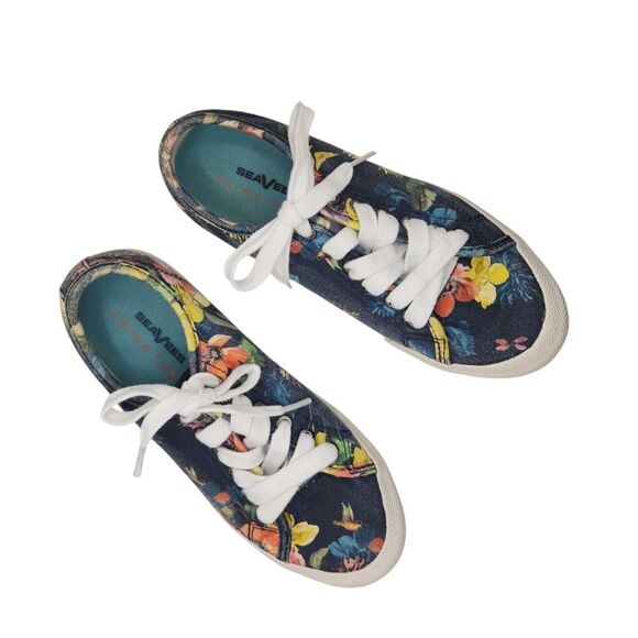 Seavees Sz 6 Trina Turk Monterey Floral Sneakers - Picture 2 of 14